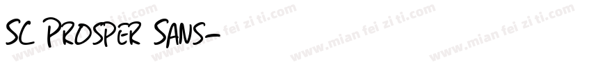 SC Prosper Sans字体转换